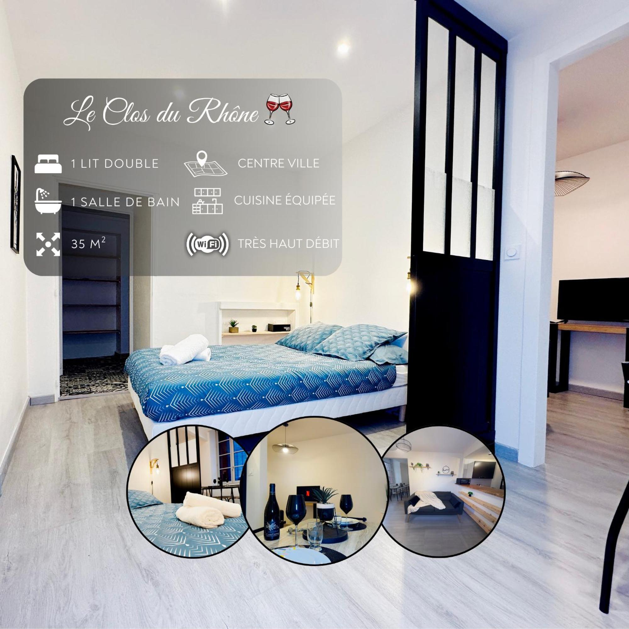 Apartmán Le Clos Du Rhone - Hypercentre - Wifi Tournon-sur-Rhone Exteriér fotografie
